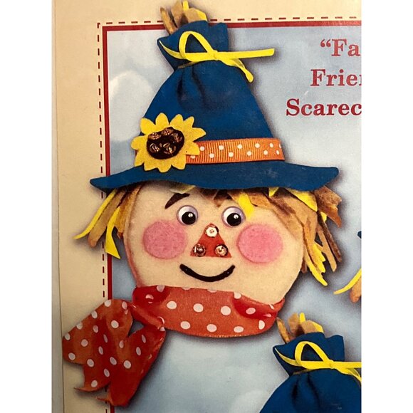 Fall Friends Scarecrow Ornament Craft Kit by Design Works - Picture 6 of 12